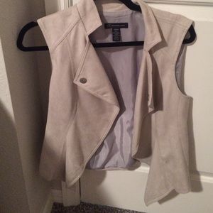 Suede vest