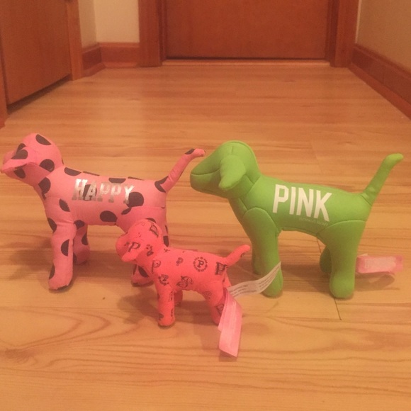 Set of 3 PINK Dogs