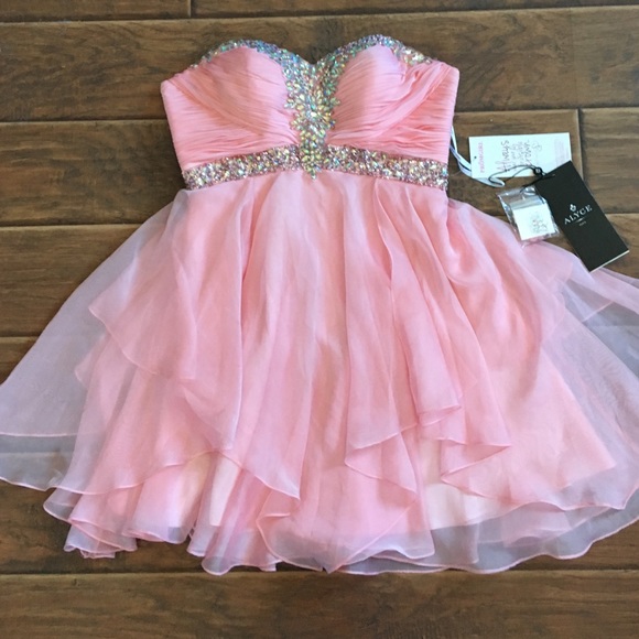 pink homecoming dress