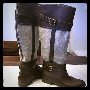 LC Lauren Conrad Brinkley Brown riding boots