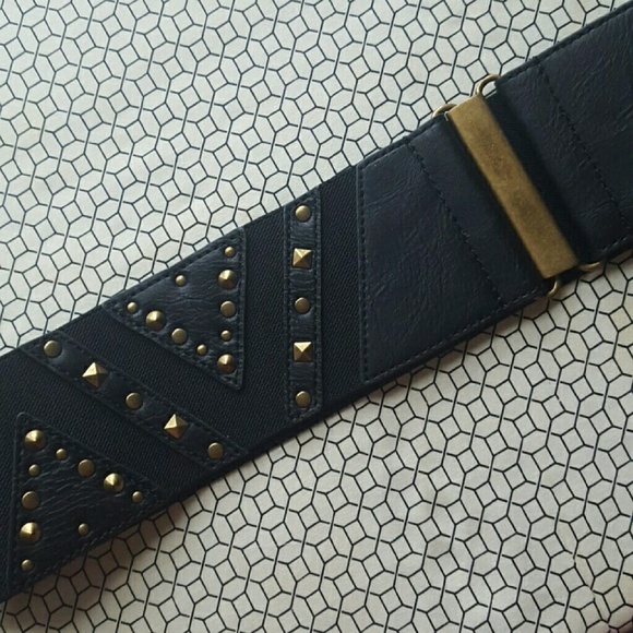 Black Studded Belt