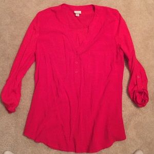 Red Merona Tunic Style Top