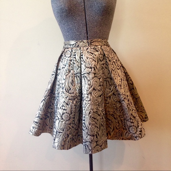 Jealous Tomato gold foil skater skirt! Sold! - Picture 2 of 3