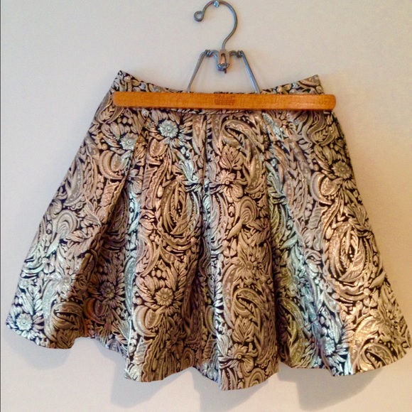 Jealous Tomato gold foil skater skirt! Sold! - Picture 3 of 3