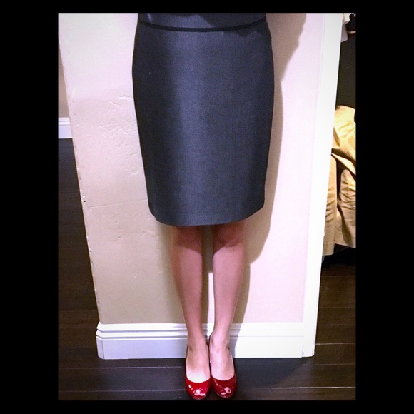 Halogen Nordstrom pin dot pencil skirt sz 0