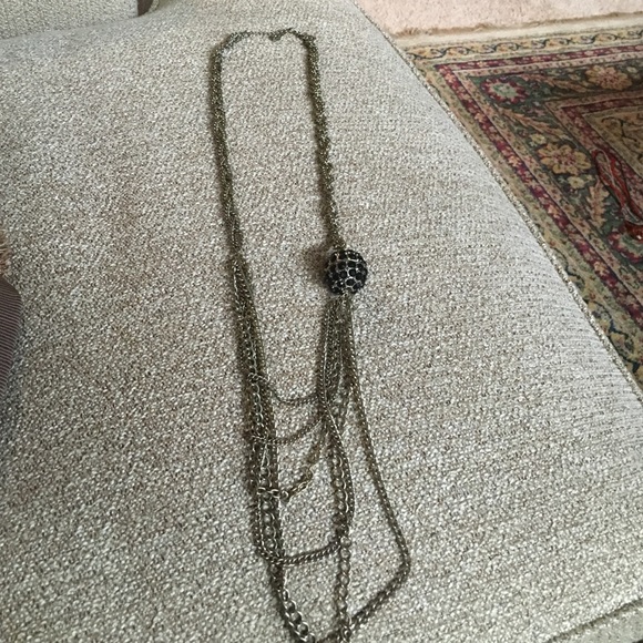 Ladies long chained necklace