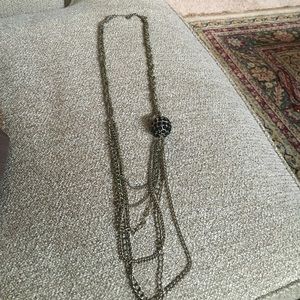 Ladies long chained necklace