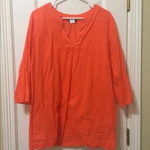 Beach cover up. Tunic. 100% cotton