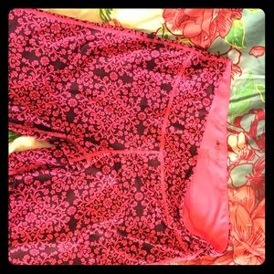 Ideology pink and maroon/pattern exercise leggings