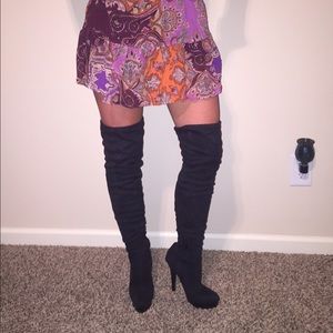 Suede Steve Madden over the knee boots