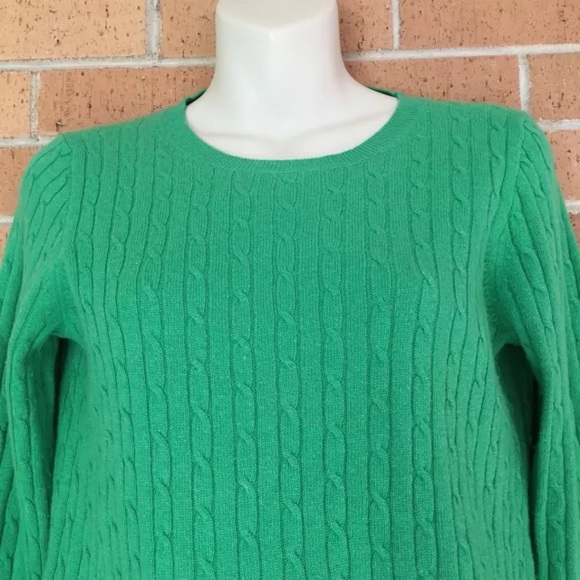 J crew Cashmere Blend cable knit Sweater - Picture 2 of 4