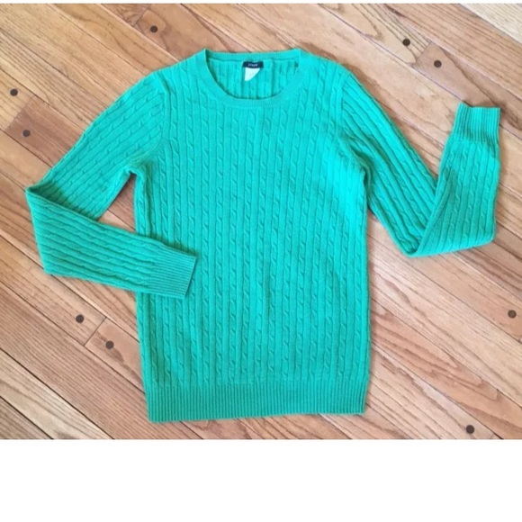 J crew Cashmere Blend cable knit Sweater - Picture 4 of 4