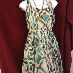 New vintage style dress with tassel belt 👒