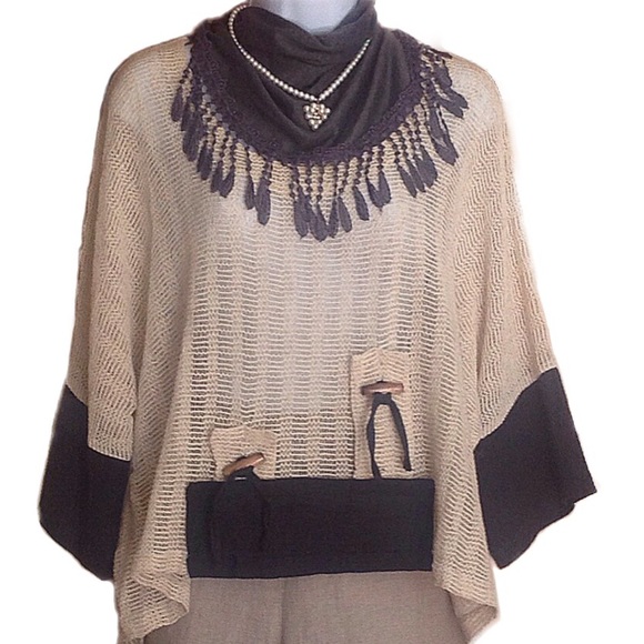 Marc Abbas Tops - Unique German Designer Net Top - Lagenlook Chic