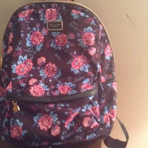 Turquoise floral Betsy Johnson book bag!!