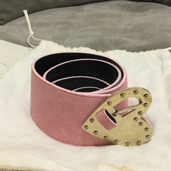 RARE Escada Pink Suede Belt