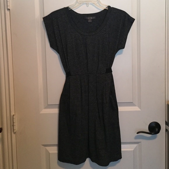 F21 - Dark Gray Dress with Cap Sleeves
