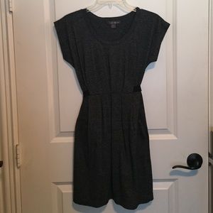 F21 - Dark Gray Dress with Cap Sleeves