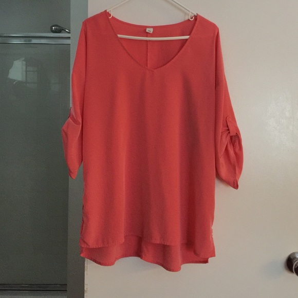 Old navy coral blouse