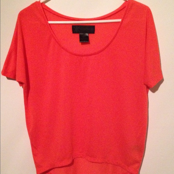 Coral top by Kardashian Kollection