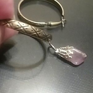 🔖Antique Gold Earrings with free Pendant