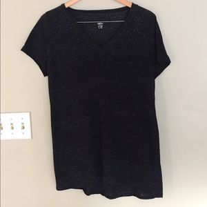 {Mossimo Supply Co} Black Long V Neck Tee