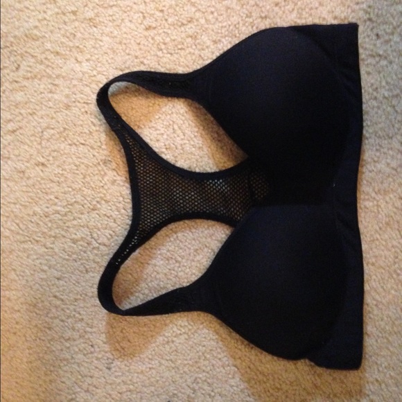 Black "Pink" brand sports bra