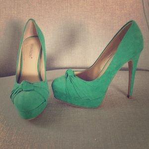 Emerald Green Shoe Dazzle Heels