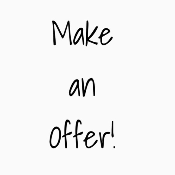 Open to negotiating!