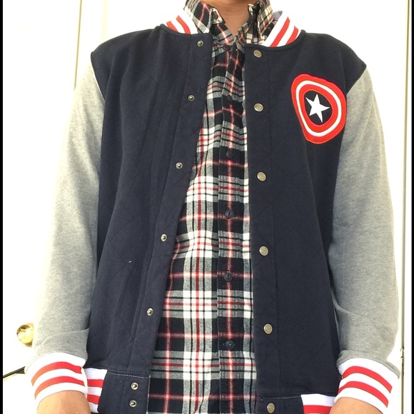 Captain American-Marvel Baseball Jacket