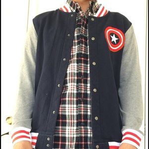 Captain American-Marvel Baseball Jacket