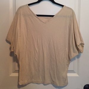 Uniqlo - Cream Dolman/Batwing Sleeve Top