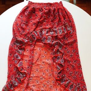 🔥 Flounced High-Low Bandana Skirt 🔥