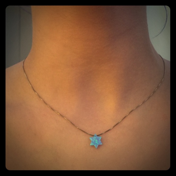 Opal Star Necklace