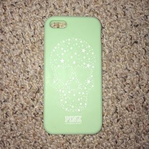 Victorias Secret Pink lime green iphone 5/5s case