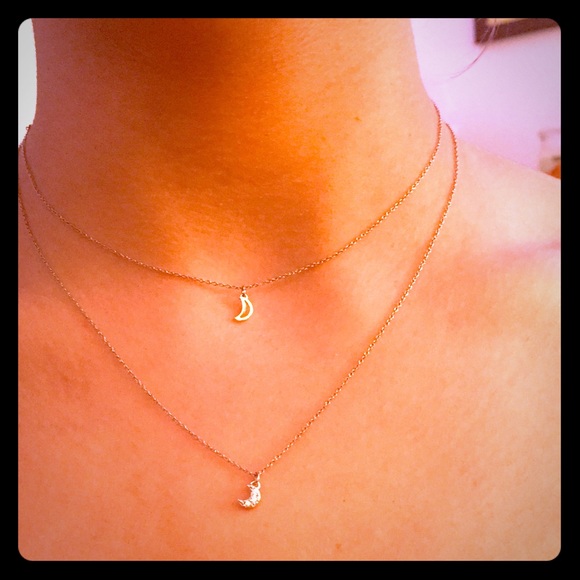 Double Moon Necklace