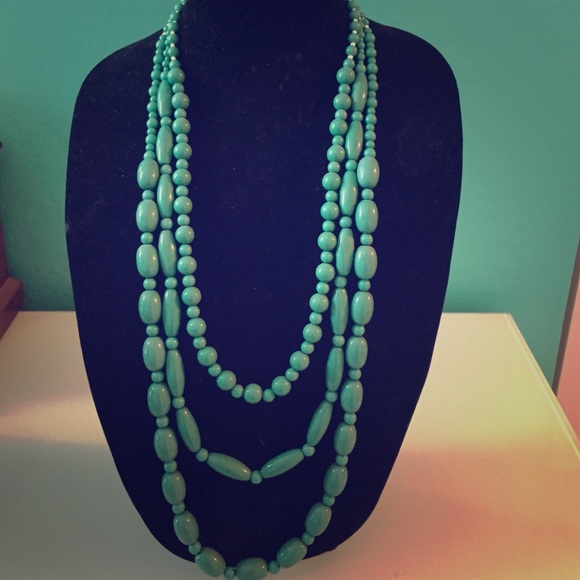Teal necklace