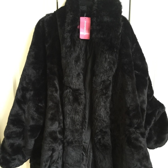 Woman Within Faux fur coat