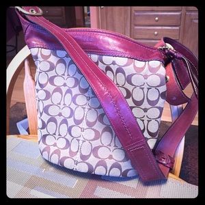 Coach Signature Bleeker Duffle Bucket Bag