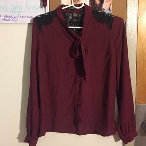 Maroon blouse