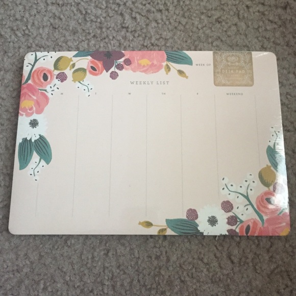 Rifle Paper Co. Weekly Desk Pad