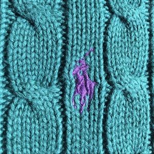 Ralph Lauren cable knit sweater: size medium