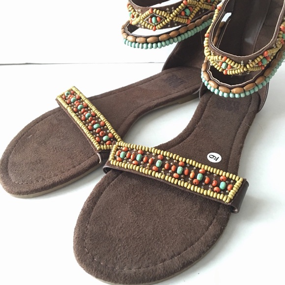 Beautiful beaded flats,  loads of beads