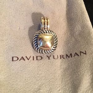 David Yurman SS/ 14k Gold Albion Enhancer Pendant