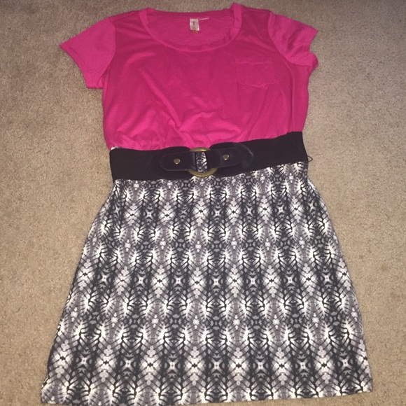 Pink Fitted Dress