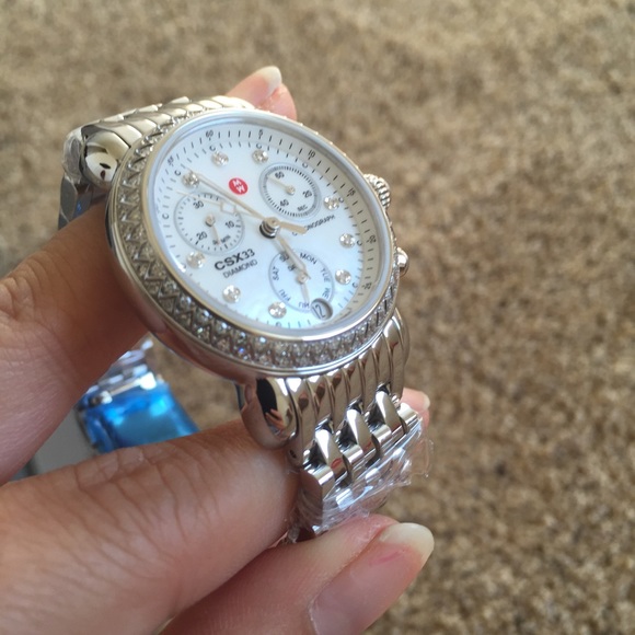NWT MICHELE CSX 33 Diamond Ladies Watch main image 4