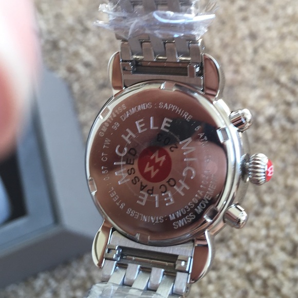 NWT MICHELE CSX 33 Diamond Ladies Watch