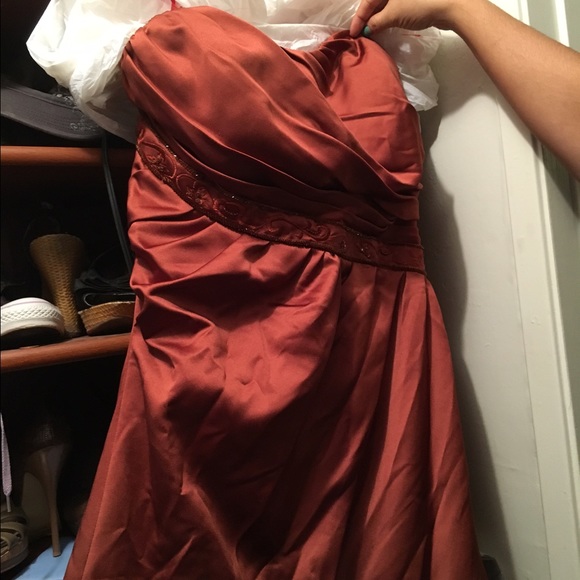 Copper Bridesmaid dress