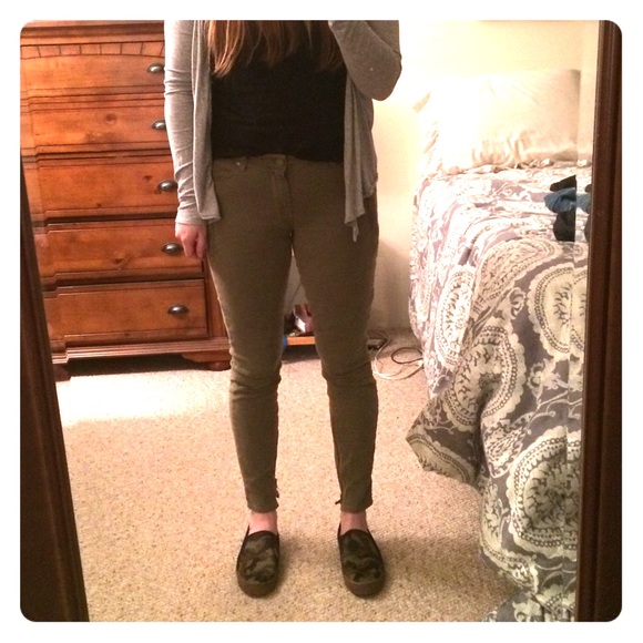 Paige, Army Green Denim