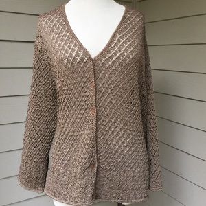 Gorgeous 1X light knit cardigan sweater